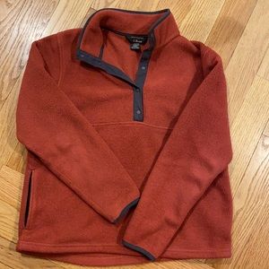 LL Bean 3/4 button Fleece
